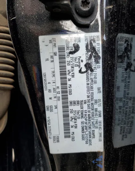 2015 Ford Focus Se from USA, damaged, VIN 1FADP3F28FL313768